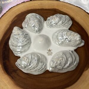 Oyster Plate with Half Dozen Spots